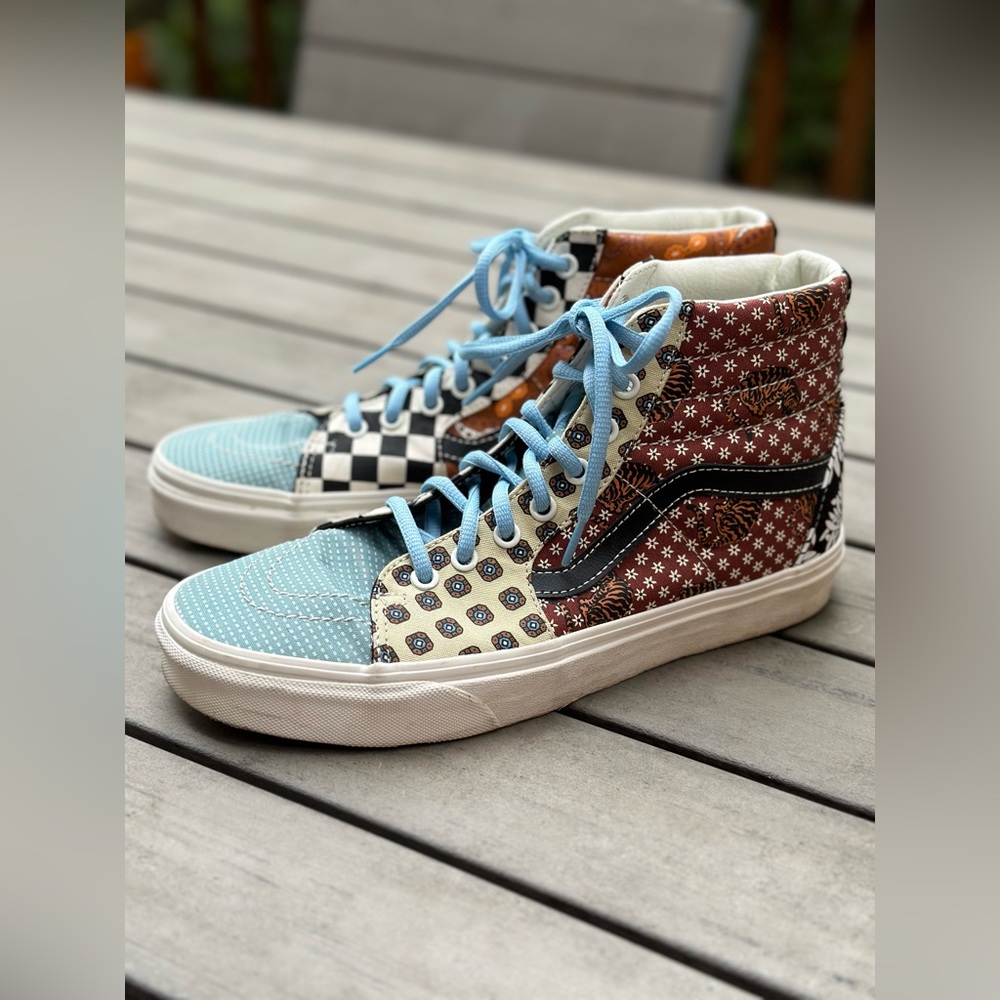 Vans Sk8-Hi Skate High Tiger Patchwork Men’s 8.5 Women’s 10